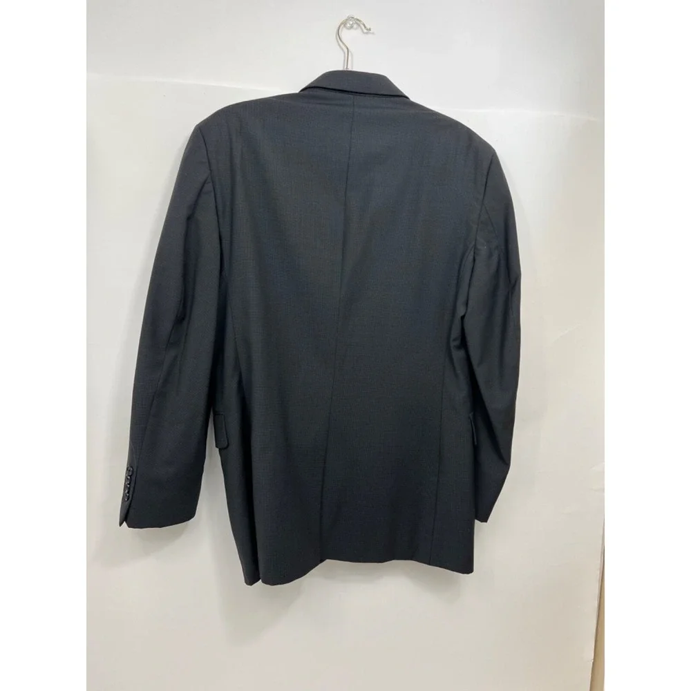 Jos A Bank Suit Coat Sport Coat Dark Gray 100% Wool Mens 39R‎